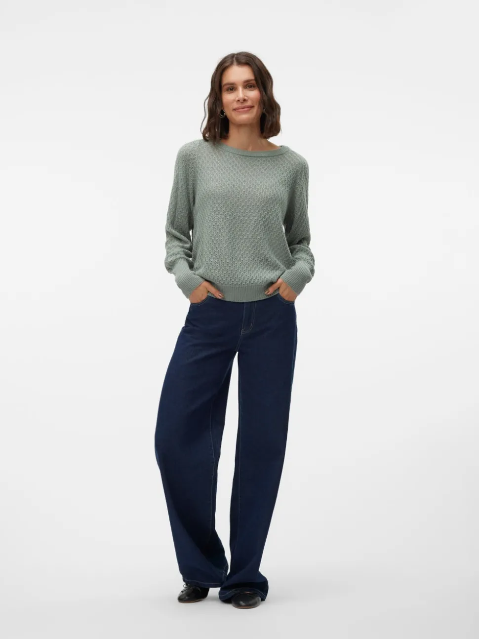 VMWAFFY Gebreide pullover