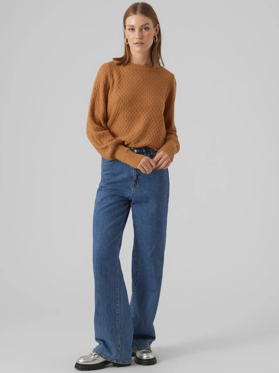 VMWAFFY Gebreide pullover