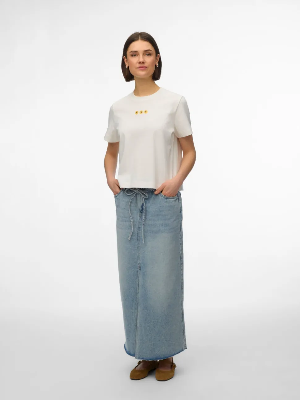 VMWIEN Mid waist Midi-rok